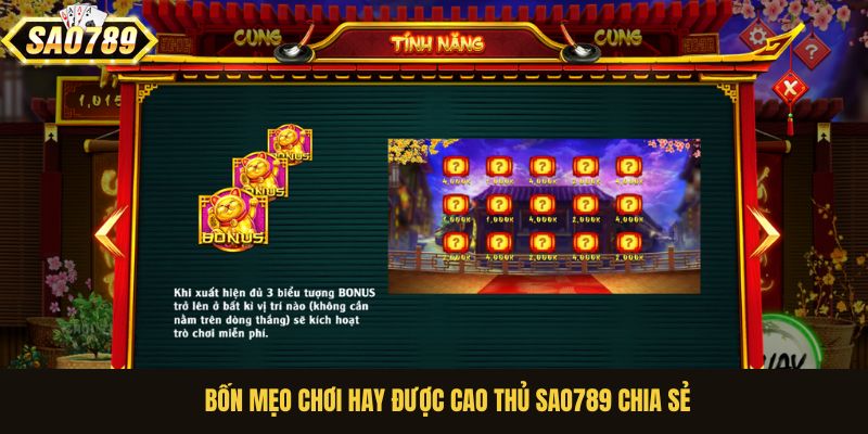 Bốn mẹo chơi hay được cao thủ Sao789 chia sẻ