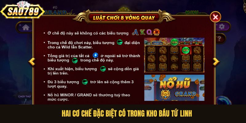 Hai cơ chế đặc biệt có trong Kho Báu Tứ Linh