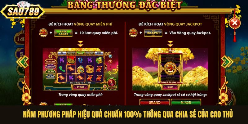 Năm phương pháp hiệu quả chuẩn 100% thông qua chia sẻ của cao thủ